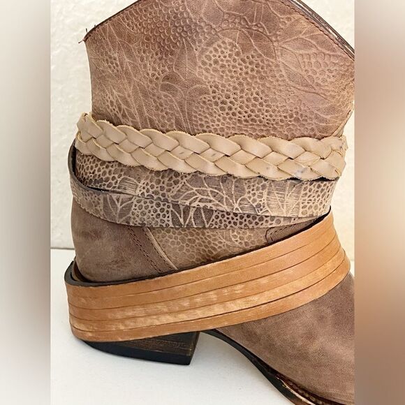 Freebird MEZCAL Brown Bootie western style size 8 - Picture 7 of 17